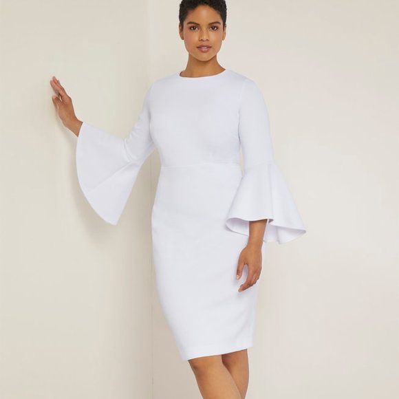 Eloquii Dresses & Skirts - NEW Eloquii PLUS Angel Bell Sleeve Sheath DRESS